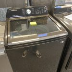 New Samsung 4.7 cu. ft. Large Capacity Smart Top Load Washer with Active WaterJet in Brushed Black WA47CG3500AV