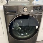New LG TurboWash 360 4.5-Cu. Feet High Efficiency Stackable Steam Cycle Smart Front-Load Washer WM4000HBA