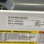 Samsung side load dryer DVE50M7450W/A3