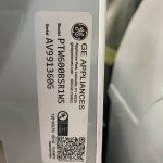 GE glass top load washer PTW600BSR1WS