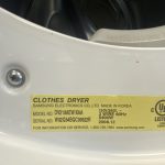Samsung front load dryer DV218AEW/XAA