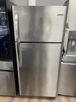 used-frigidaire-top-and-bottom-stainless-steel-fridge